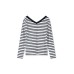 Top V-neck Stripe